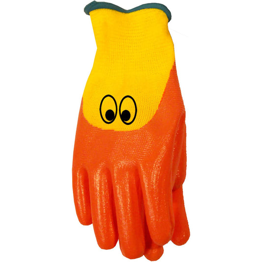 Bellingham Ducky Child's Palm-dipped Work Gloves Orange/Yellow One Size Fits All 1 pk