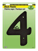 Hy-Ko 6 in. Black Plastic Number 4 Mounting Screws 1 pc. (Pack of 5)