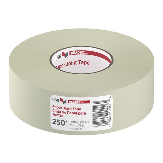 USG Beadex 250 ft. L X 2-1/16 in. W Paper White Drywall Joint Tape