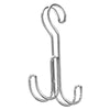 iDesign 0.7 in. L Silver Steel Closet Rod Hook