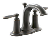 Kohler R45780-4d1-2bz 4 Oil Rubbed Bronze Linwood Two Handle Centerset Lavatory Faucet