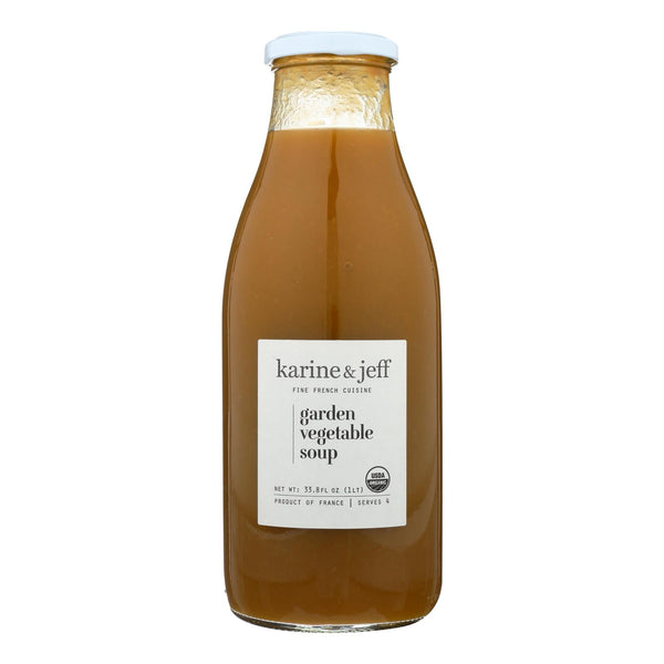 Karine &amp; Jeff - Sopa de verduras de huerta - Caja de 6 - 33,8 oz (paquete de 6)