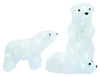 Decoris  Bear Family  LED Christmas Decoration  Crisp white  3 pk Acrylic