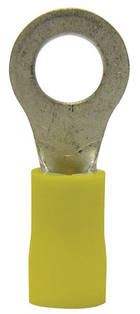 Calterm 61240 1/4" Stud Yellow Ring Terminals