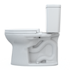 TOTO® Drake® Two-Piece Elongated 1.28 GPF Universal Height TORNADO FLUSH® Toilet with CEFIONTECT® and SoftClose® Seat, WASHLET®+ Ready, Cotton White - MS776124CEFG#01