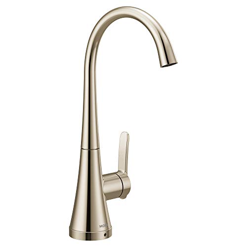 Polished nickel one-handle high arc single mount beverage faucet
