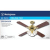 Westinghouse  Crusader  42 in. Polished Brass  Indoor  Ceiling Fan