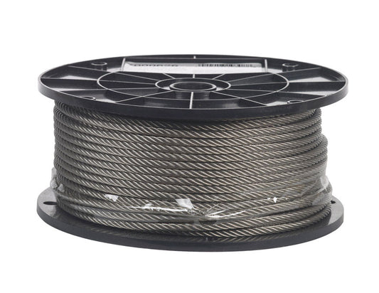 Campbell Electro-Polish Stainless Steel 3/16 in. D X 250 ft. L Cable