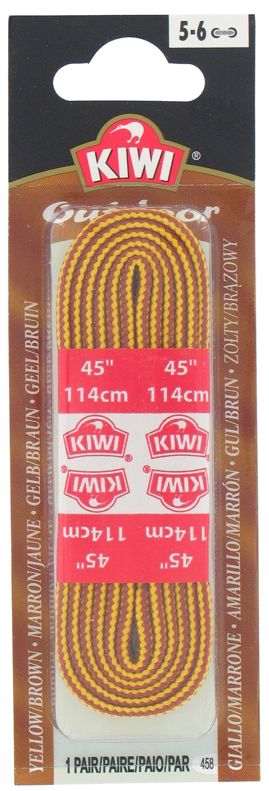 Kiwi 70444 45 Yellow & Brown Outdoor Shoe Laces