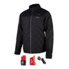 Milwaukee  M12 AXIS  XXXL  Long Sleeve  Unisex  Full-Zip  Heated Jacket Kit  Black