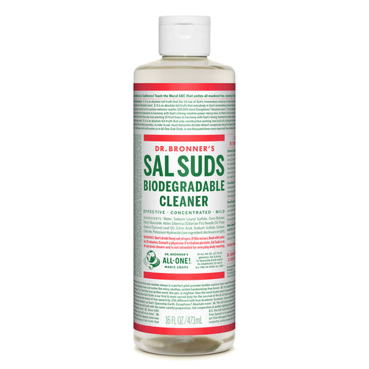 Dr. Bronner's Sal Suds Pine Scent Concentrated Organic All Purpose Cleaner Liquid 16 oz.