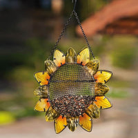 BIRDFEEDER METAL/GLASS SUNFLWR