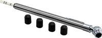 Tire Gauge, Stainless Steel With Valve Caps