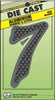 Hy-Ko 4-1/2 in. Black Aluminum Number 7 Nail-On 1 pc. (Pack of 10)
