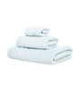 LINIM 3-Pcs Towel Set Towels Zero Twist 100% Cotton Bath, Hand, Washcloth Blue