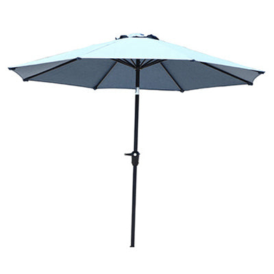 Adelaide Market Umbrella, Heather Blue Olefin Fabric, 9-Ft.