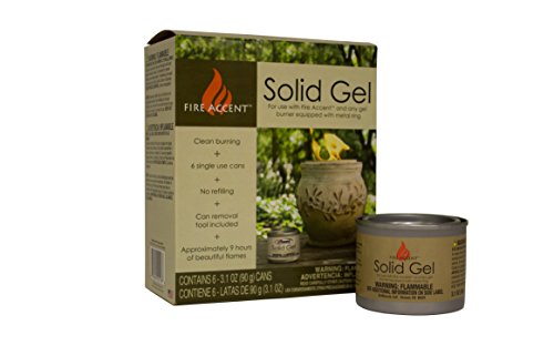 COMBUSTIBLE EN GEL SÓLIDO FIRE ACCENT