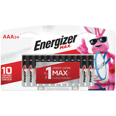 Max Alkaline Batteries, AAA, 24-Pk.