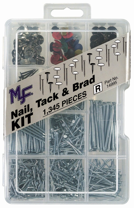 Midwest Fastener 14995 Nail, Tack, And Brad Assortment Kit