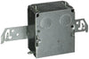 Raco 7 in. Rectangle Metal 1 gang Junction Box Gray