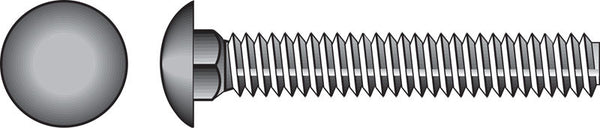 Perno de carruaje de acero inoxidable HILLMAN de 1/4 pulg. x 3/4 pulg. L, paquete de 50