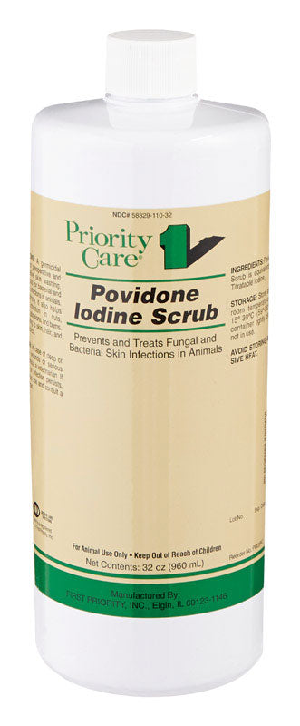First Priority  Liquid  Anti-bacterial Anti-fungal Solution  For All Animals 32 oz.