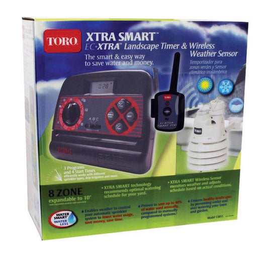 Toro Xtra Smart Ec-Xtra Programmable 8 Zone Sprinkler Timer