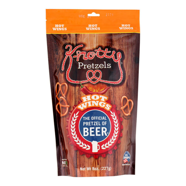 Pretzels nudosos - Pretzels alitas picantes - Caja de 12 - 7.5 oz