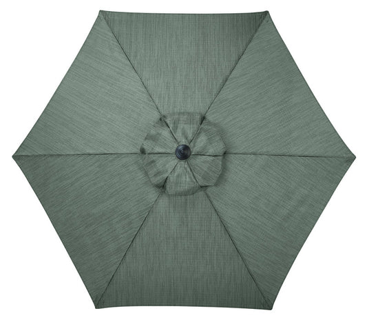 Living Accents  9 ft. Tiltable Gray  Patio  Umbrella