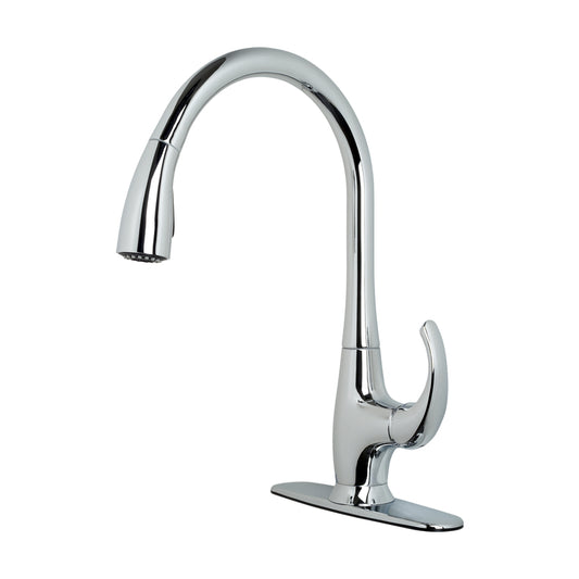 Ultra Faucets Transitional II One Handle Chrome Kitchen Faucet