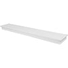 High & Mighty 2 in.   H X 36 in.   W X 6 in.   D White Wood Floating Shelf (Pack of 2)