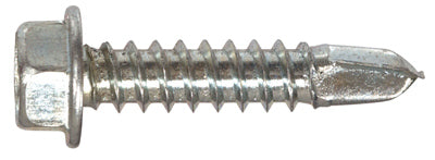 Hex Washer Head, Self-Drilling Screws, #8 x 0.75-In., 1-Lb.