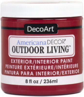 Americana Decor Outdoor Living Craft Paint, Ladybug, 8-oz. (Pack of 3)