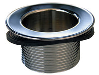 Bathtub Drain Shoe Strainer, Chrome, 1.5-In.