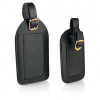 Black Deluxe Luggage Tag, 2-Pack