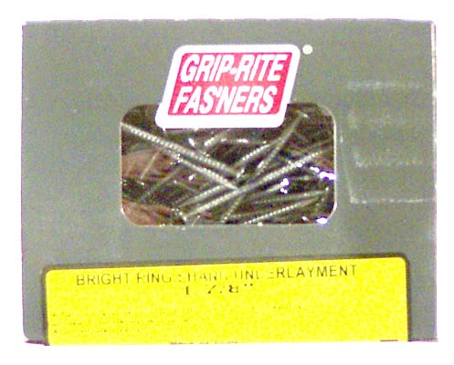 Grip Rite 178Atul1 Ring Shank Bright Underlayment Nail