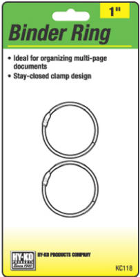 Binder Ring, 1-In., 2-Pk. (Pack of 5)