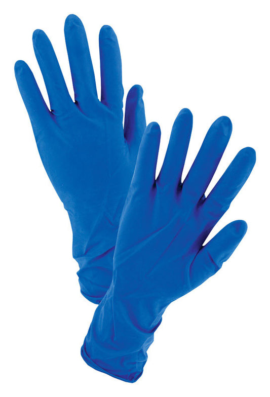 West Chester  PosiShield  Latex  Disposable Gloves  Large  Blue  Powder Free  50 pk