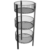 Ebsco  45 in. H x 17.375 in. W x 17.375 in. L Black  Dump Bin  Display  Metal