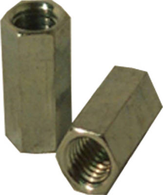 Steel Coupling Nut, Coarse Thread, Zinc-Plated, 3/4-In. -10