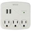 Woods Grounded 3 outlets Surge Tap Surge Protection 1 pk