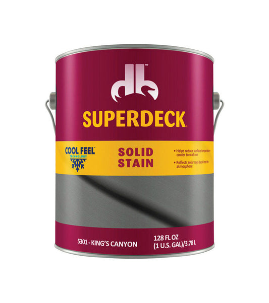 Superdeck Cool Feel Solid King's Canyon Acrylic Deck Stain 1 gal. (Pack of 4)