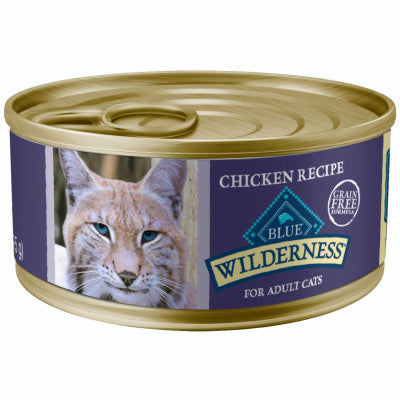Blue Buffalo  Blue Wilderness  Chicken  Pate  Cat  Food  Grain Free 5.5 oz. (Pack of 24)