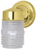 Westinghouse 1-Light Polished Brass Clear Wall Sconce