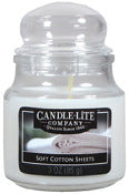 Candle Lite 3827250 3 Oz Soft Cotton Sheets Jar Candle (Pack of 12)