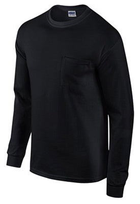XL BLK L/S T Shirt (Pack of 2)
