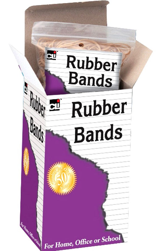 Charles Leonard Inc. 56232 1/4 Lb #32 Beige & Natural Rubber Bands                                                                                    