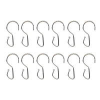 Umbra Chrome Silver Resin Shower Curtain Rings 12 pk
