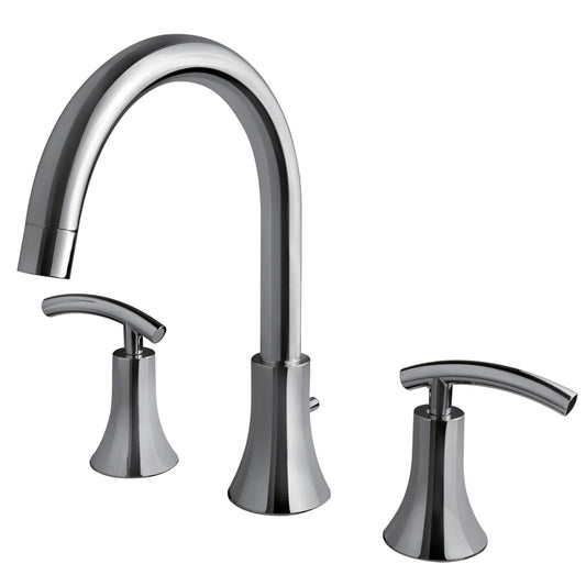 Ultra Faucets Sweep 2-Handle Polished Chrome Deck Mount Tub Faucet