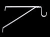 Knape & Vogt 1194 Cream Steel Heavy Duty Shelf/Rod Bracket 13 Ga. 12 in. L 500 lb